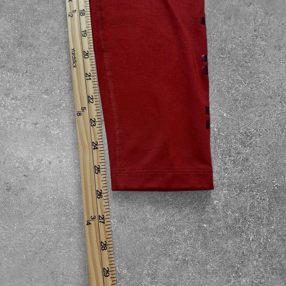 Victorias Secret PINK Cozy Leggings Rust Orange Burgundy Logo Medium - Picture 8 of 8